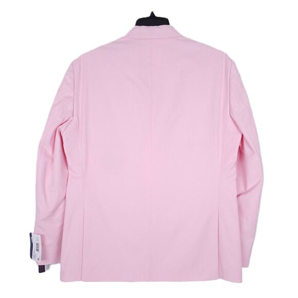 Tommy Hilfiger Men's Modern-Fit Stretch Chambray Suit Jacket Light Pink 44L NWT - Picture 3 of 7